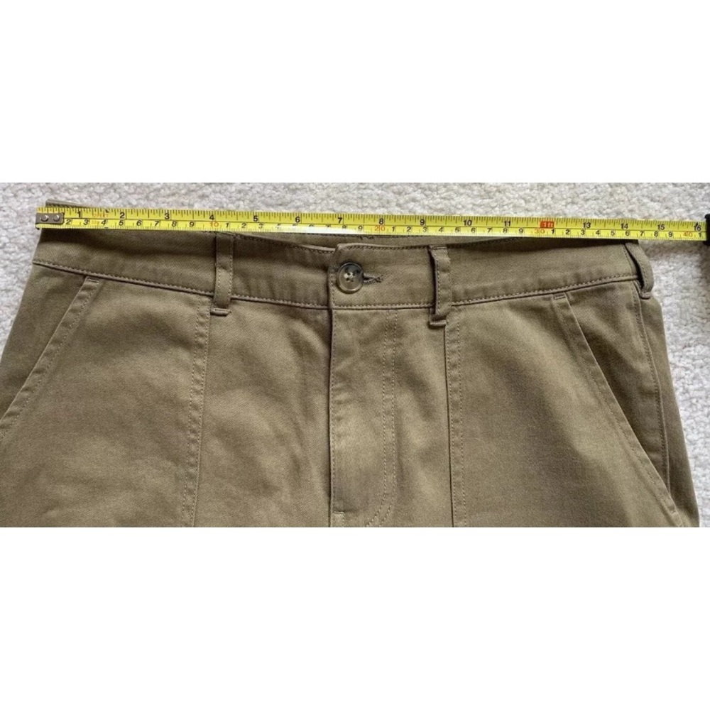 Faherty Crop Twill Utility Joggers Womens 26 Olive Casual Slim Ankle Pants NWT - Picture 11 of 13